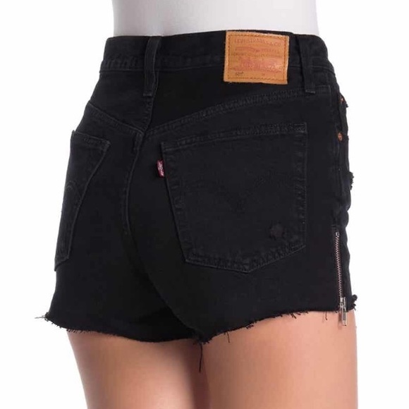 Levi’s  501s Zip Your Lip High Waisted Denim Short - Picture 4 of 7